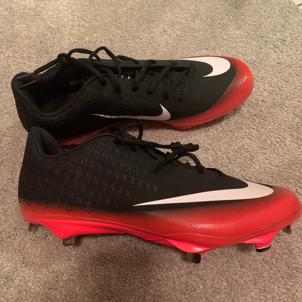 Nike Vapor Cleats Red Black Size 14